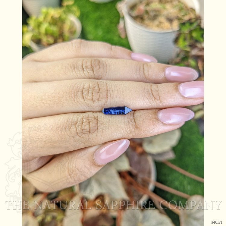 1.75 Ct. Blue Sapphire Crystal from Ceylon (Sri Lanka)
