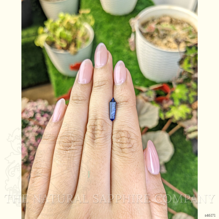 1.75 Ct. Blue Sapphire Crystal from Ceylon (Sri Lanka)