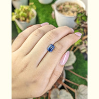 1.98 Ct. Blue Sapphire from Ceylon (Sri Lanka) Life Style