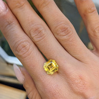 6.76 Ct. Yellow Sapphire from Ceylon (Sri Lanka) Life Style