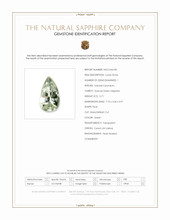 0.71 Ct. Green Sapphire from Ceylon (Sri Lanka) Scan Report