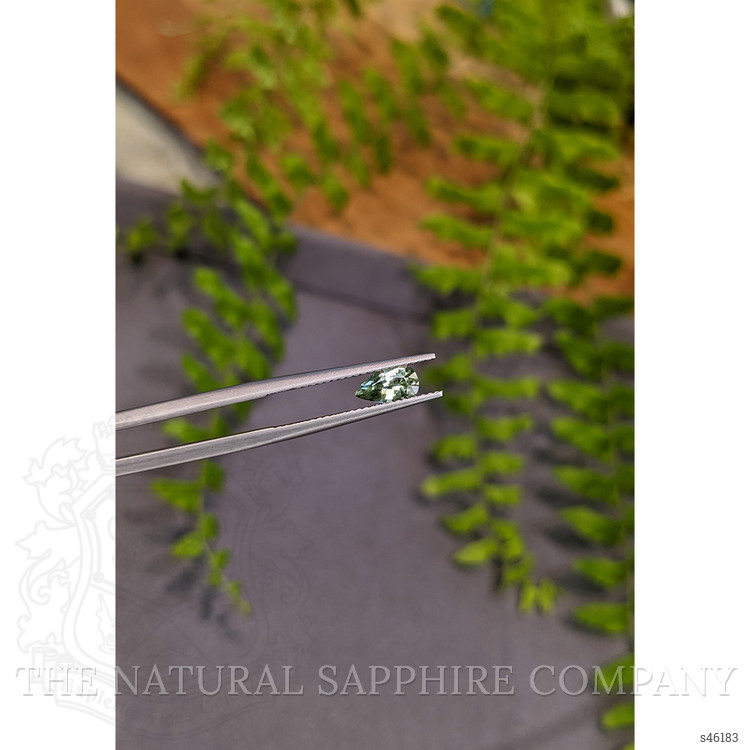 0.71 Ct. Green Sapphire from Ceylon (Sri Lanka)
