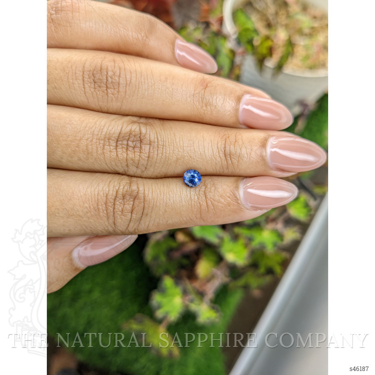 0.65 Ct. Blue Sapphire from Ceylon (Sri Lanka)