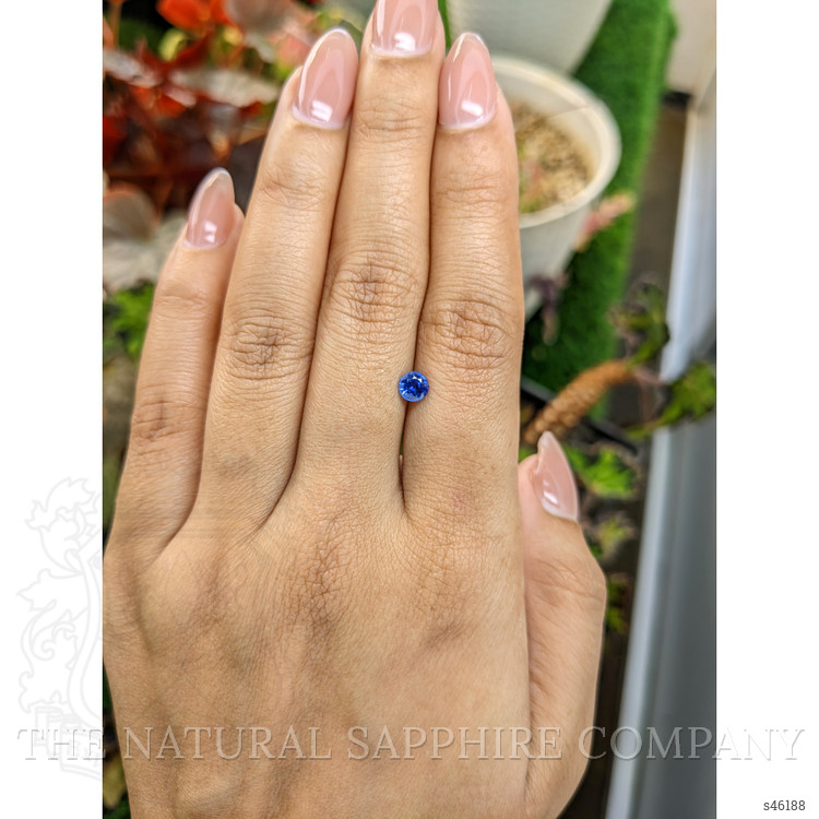 0.53 Ct. Blue Sapphire from Ceylon (Sri Lanka)