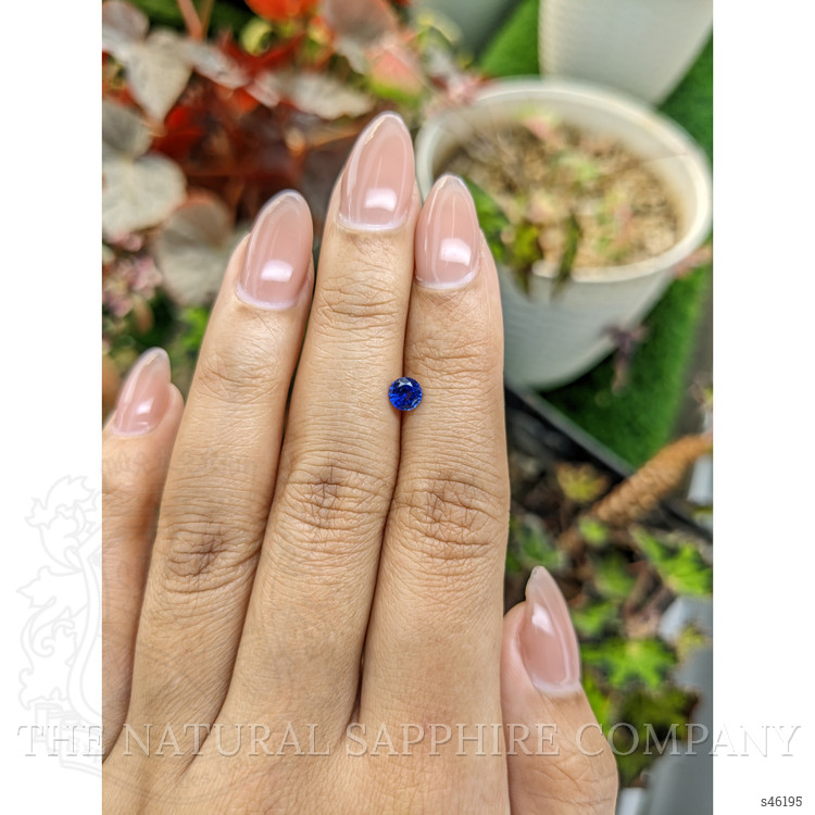 0.46 Ct. Blue Sapphire from Ceylon (Sri Lanka)