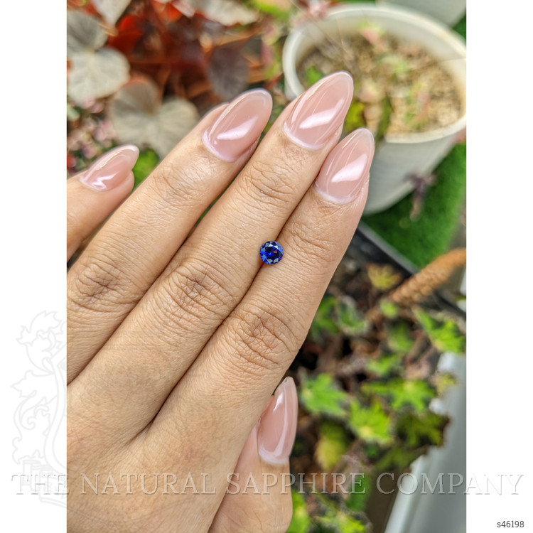 0.48 Ct. Blue Sapphire from Ceylon (Sri Lanka)