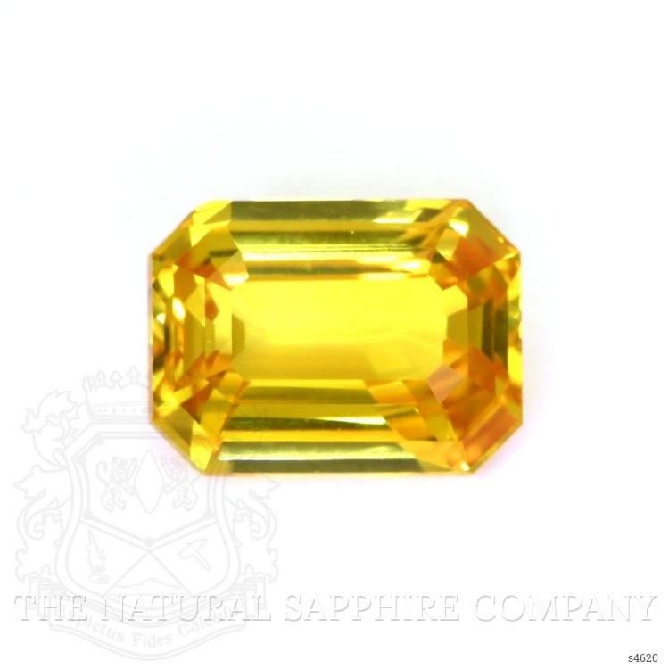 5.00 Ct. Orangish Yellow Sapphire from Ceylon (Sri Lanka)