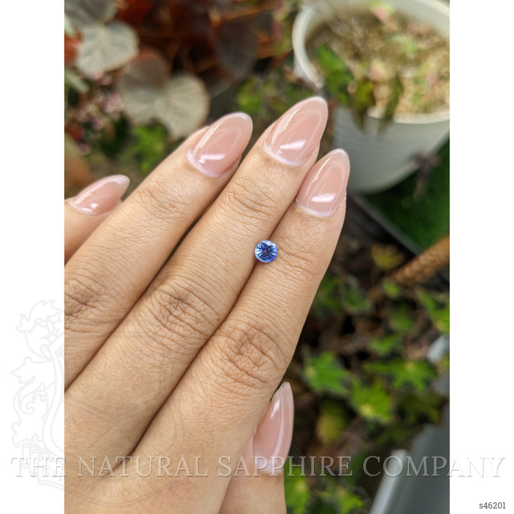 0.45 Ct. Blue Sapphire from Ceylon (Sri Lanka)