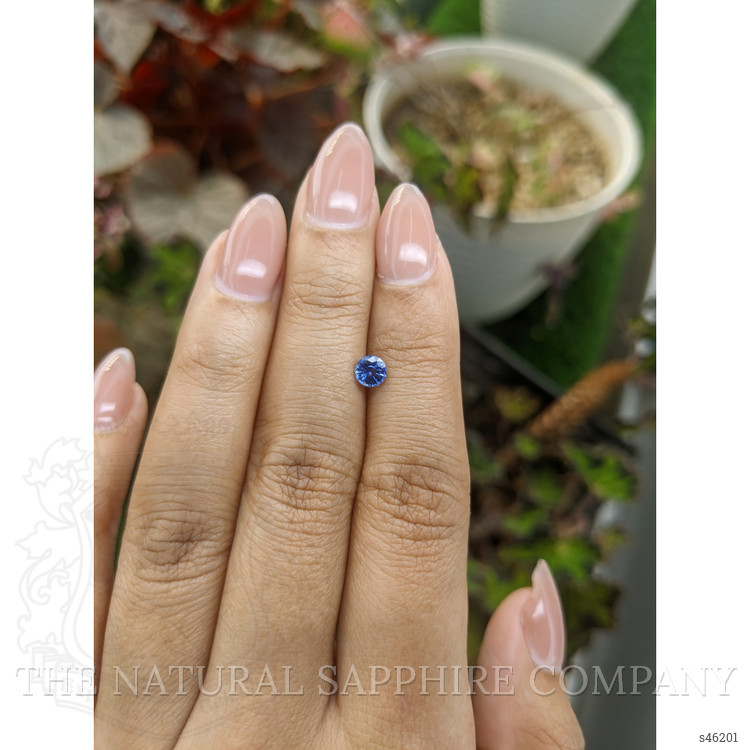 0.45 Ct. Blue Sapphire from Ceylon (Sri Lanka)