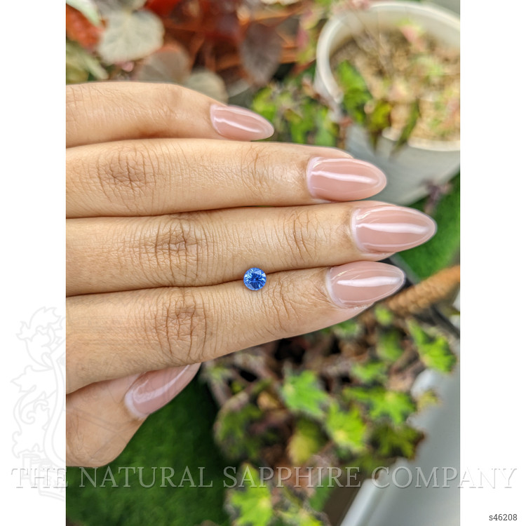 0.55 Ct. Blue Sapphire from Ceylon (Sri Lanka)