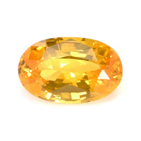 0.80 Ct. Orangish Yellow Sapphire from Ceylon (Sri Lanka) Video