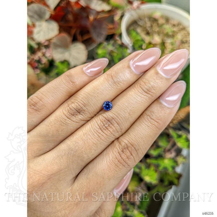 0.52 Ct. Blue Sapphire from Ceylon (Sri Lanka)