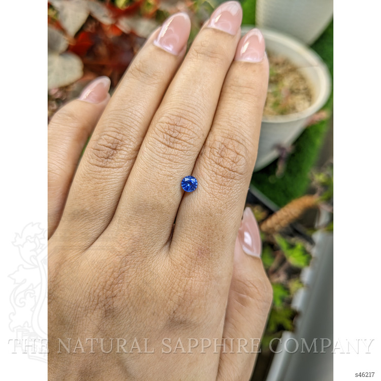 0.45 Ct. Blue Sapphire from Ceylon (Sri Lanka)