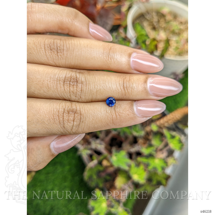 0.57 Ct. Blue Sapphire from Ceylon (Sri Lanka)