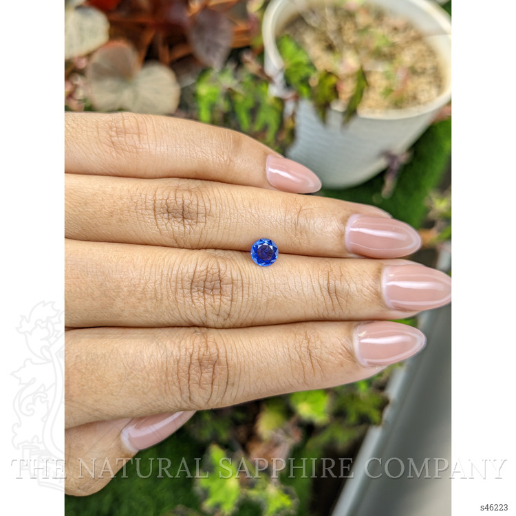 0.68 Ct. Blue Sapphire from Ceylon (Sri Lanka)