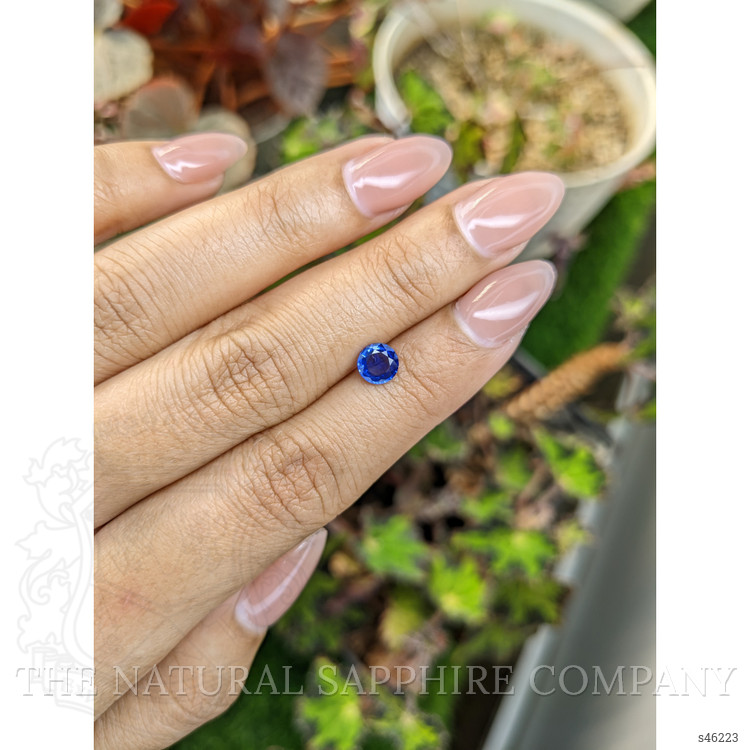 0.68 Ct. Blue Sapphire from Ceylon (Sri Lanka)