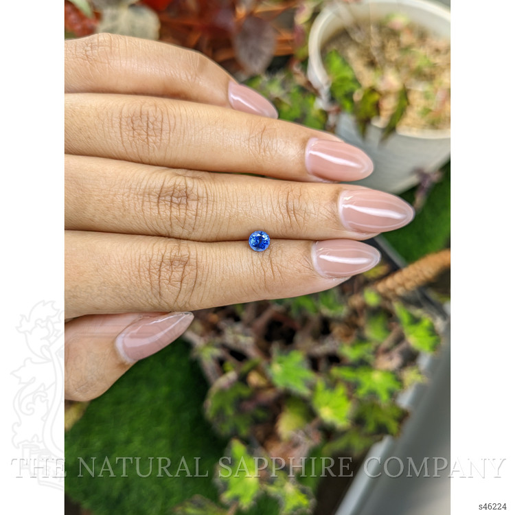 0.55 Ct. Blue Sapphire from Ceylon (Sri Lanka)