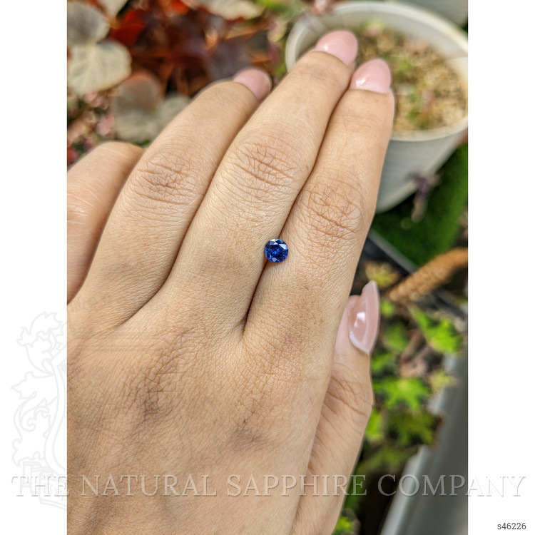 0.49 Ct. Blue Sapphire from Ceylon (Sri Lanka)