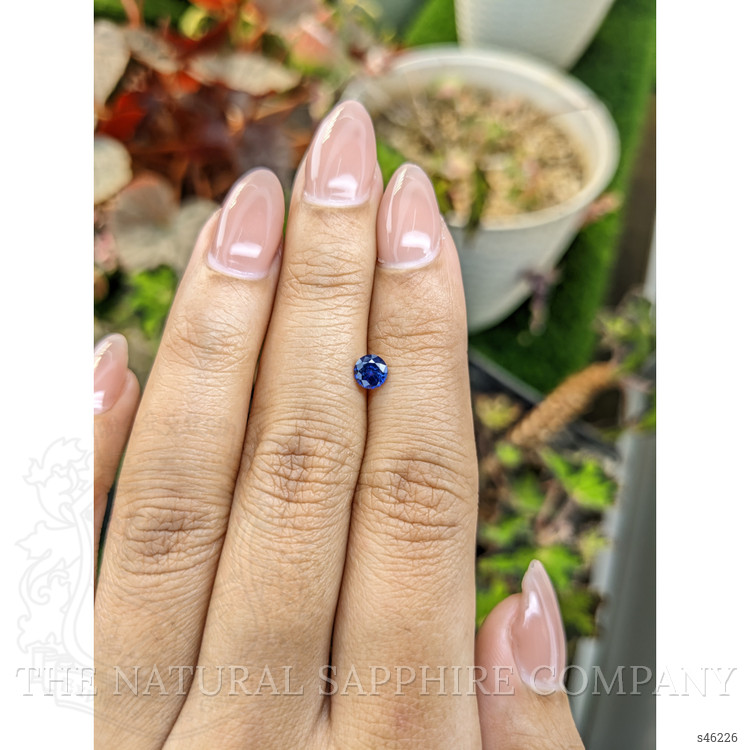 0.49 Ct. Blue Sapphire from Ceylon (Sri Lanka)