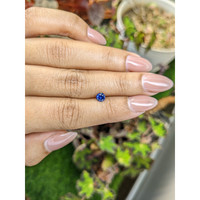 0.49 Ct. Blue Sapphire from Ceylon (Sri Lanka) Life Style