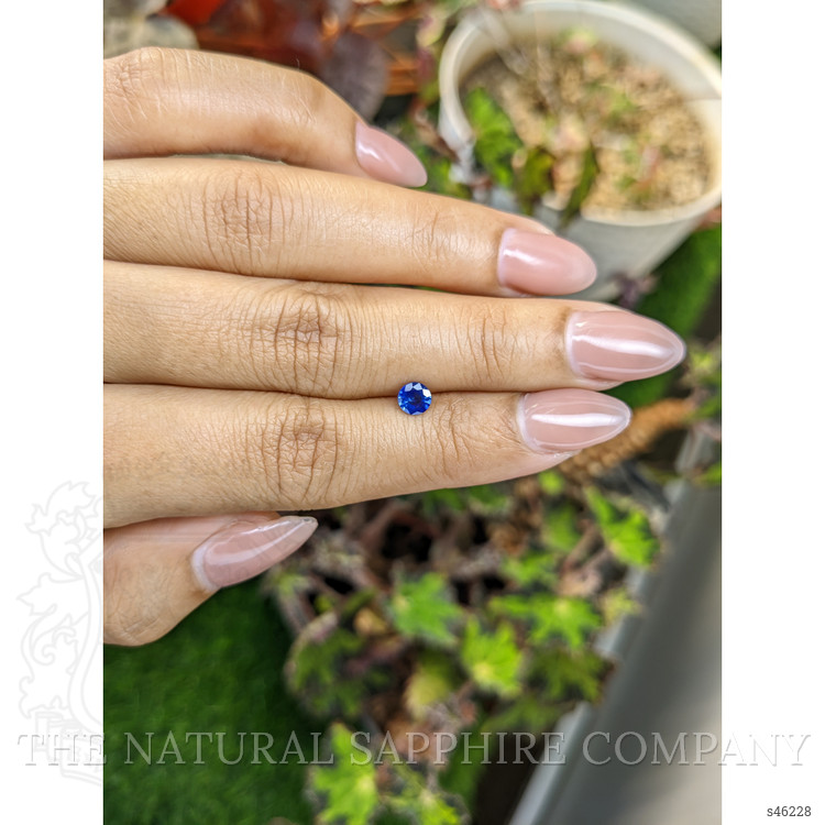 0.42 Ct. Blue Sapphire from Ceylon (Sri Lanka)