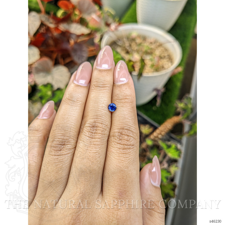 0.58 Ct. Blue Sapphire from Ceylon (Sri Lanka)