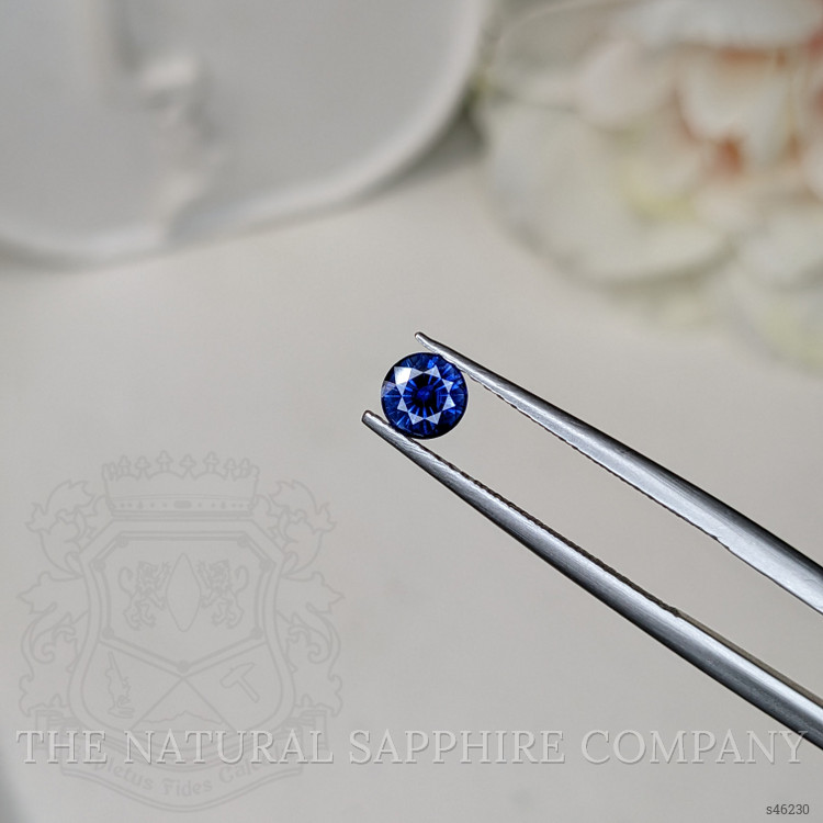 0.58 Ct. Blue Sapphire from Ceylon (Sri Lanka)