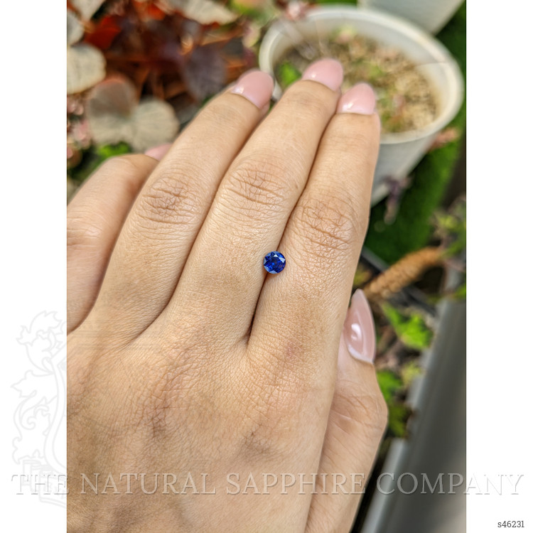 0.46 Ct. Blue Sapphire from Ceylon (Sri Lanka)