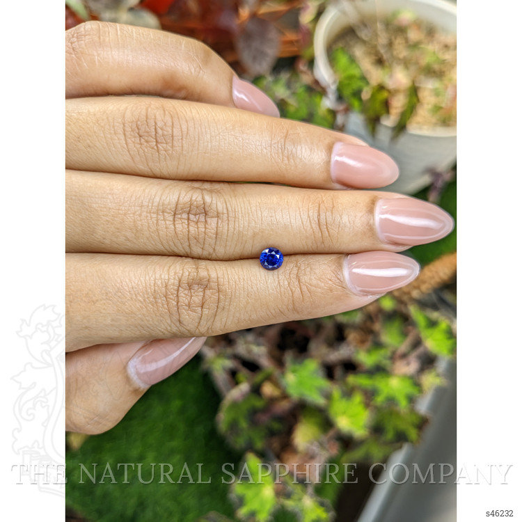 0.67 Ct. Blue Sapphire from Ceylon (Sri Lanka)