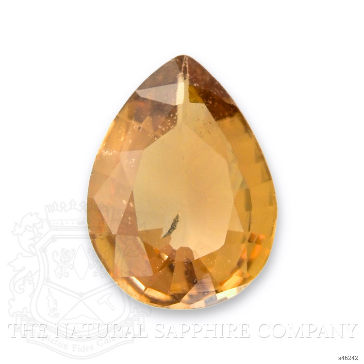 0.51 Ct. Yellowish Brown Sapphire from Ceylon (Sri Lanka)
