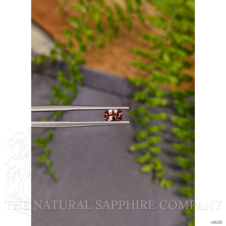 0.92 Ct. Pinkish Brown Sapphire from Ceylon (Sri Lanka)