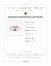 1.31 Ct. Pink Sapphire from Ceylon (Sri Lanka) Scan Report
