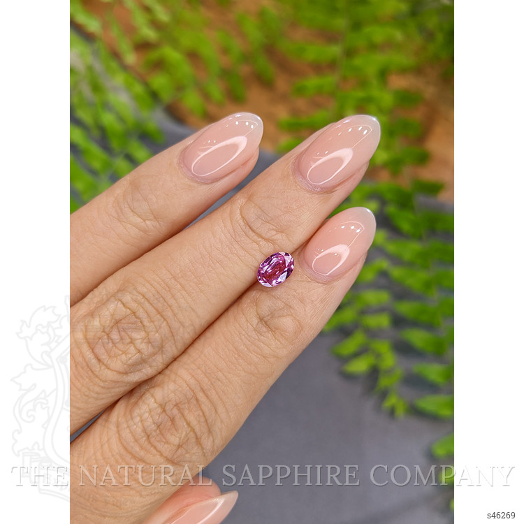0.74 Ct. Purplish Pink Sapphire from Ceylon (Sri Lanka)