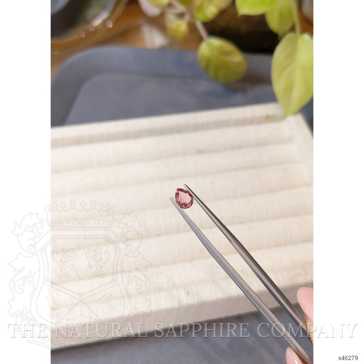 0.47 Ct. Peach Sapphire from Ceylon (Sri Lanka)