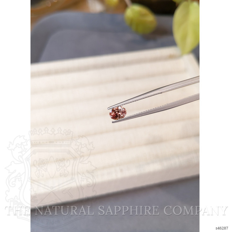 0.70 Ct. Peach Sapphire from Ceylon (Sri Lanka)