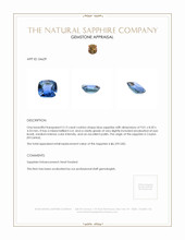 3.13 Ct. Blue Sapphire from Ceylon (Sri Lanka) Appraisal