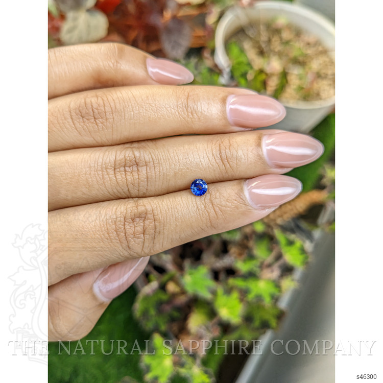 0.44 Ct. Blue Sapphire from Ceylon (Sri Lanka)