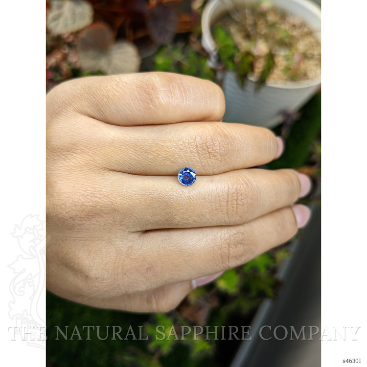 0.71 Ct. Blue Sapphire from Ceylon (Sri Lanka)