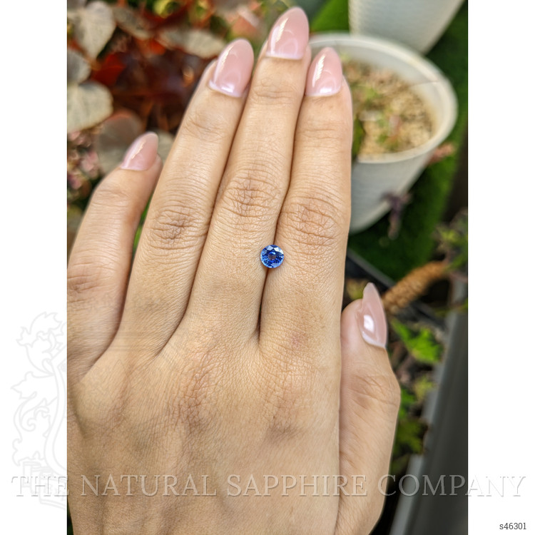0.71 Ct. Blue Sapphire from Ceylon (Sri Lanka)