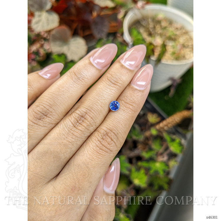 0.71 Ct. Blue Sapphire from Ceylon (Sri Lanka)