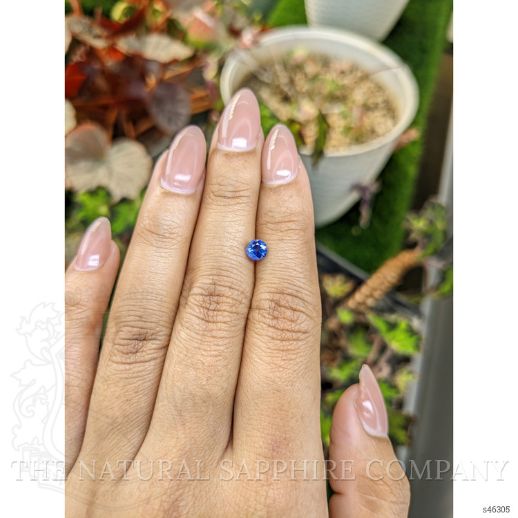 0.62 Ct. Blue Sapphire from Ceylon (Sri Lanka)