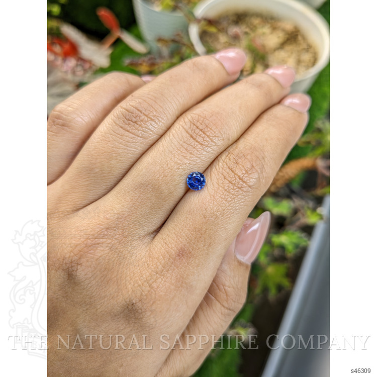 0.63 Ct. Blue Sapphire from Ceylon (Sri Lanka)