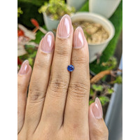 0.63 Ct. Blue Sapphire from Ceylon (Sri Lanka) Life Style