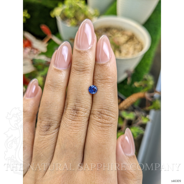 0.63 Ct. Blue Sapphire from Ceylon (Sri Lanka)