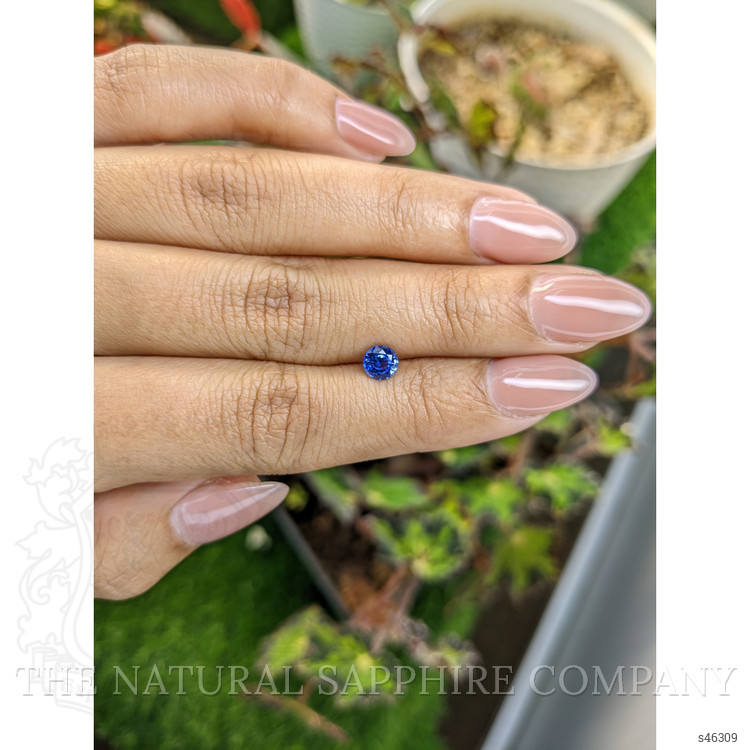 0.63 Ct. Blue Sapphire from Ceylon (Sri Lanka)