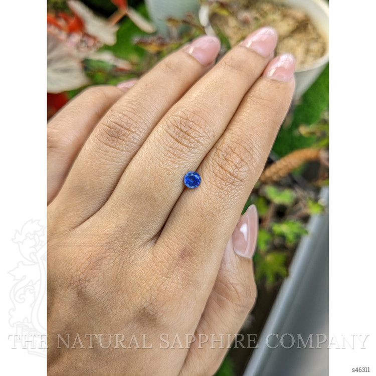0.51 Ct. Blue Sapphire from Ceylon (Sri Lanka)