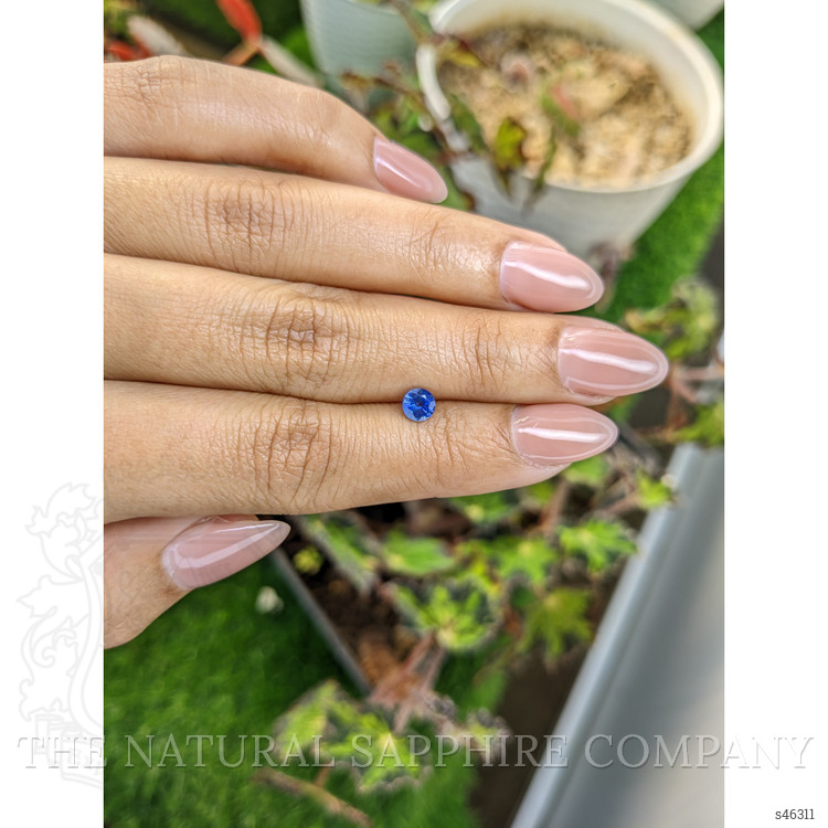 0.51 Ct. Blue Sapphire from Ceylon (Sri Lanka)