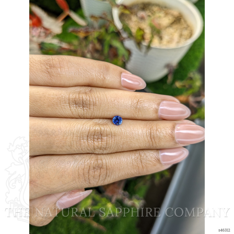 0.44 Ct. Blue Sapphire from Ceylon (Sri Lanka)