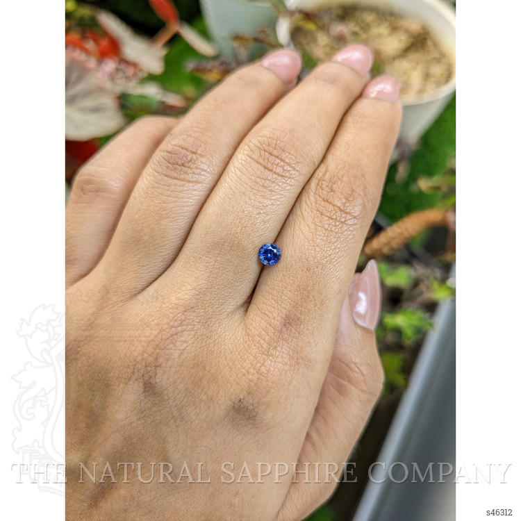 0.44 Ct. Blue Sapphire from Ceylon (Sri Lanka)
