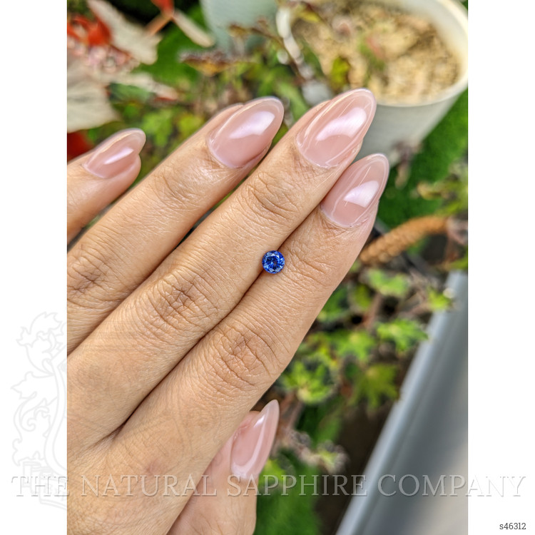 0.44 Ct. Blue Sapphire from Ceylon (Sri Lanka)